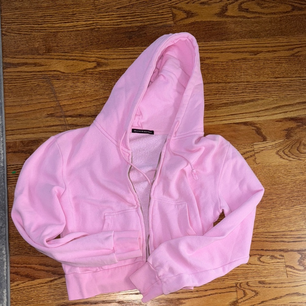 Brandy Melville  Zip-Up Sweatshirt